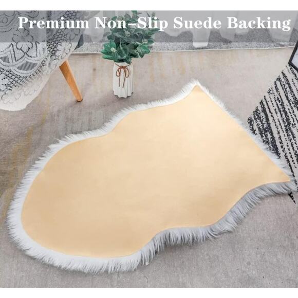 Ultra Soft 2x3 Faux Fur Rug – Premium Fluffy Area Rug for Bedroom & Living Room - Picture 3 of 5
